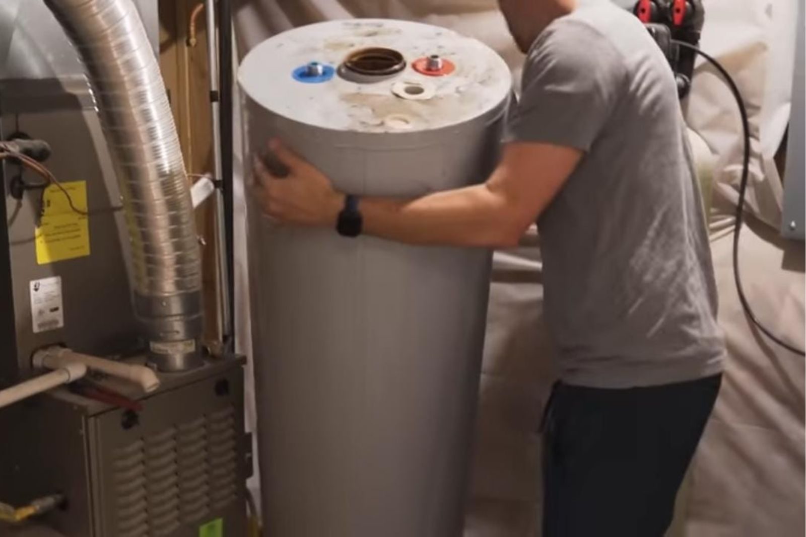 Newly installed water heater in a Fort Myers, FL home